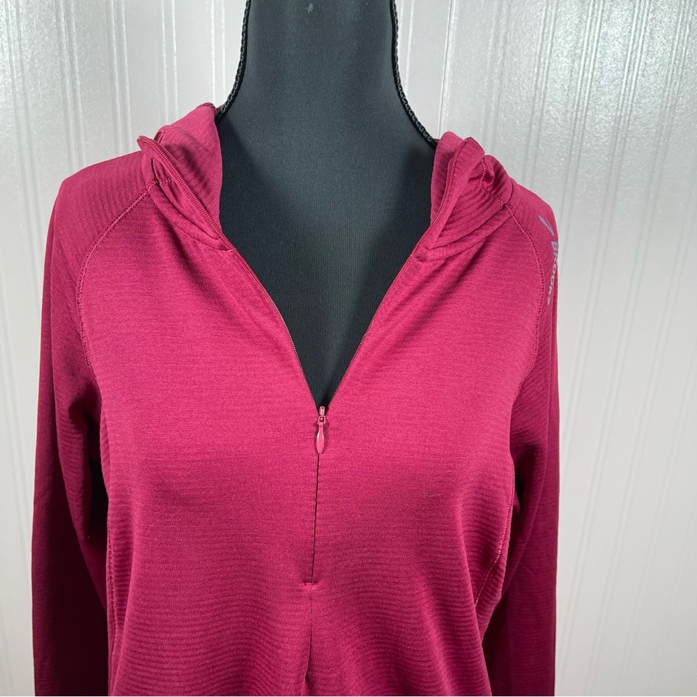 Brooks running qt zip ribbed pullover hoodie Larg… - image 2